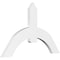 Ekena Millwork Archdale Architectural Grade PVC Gable Bracket, 48"W x 30"H x 2"D x 6"F, 15/12 Pitch GBP048X30X0206ARC00 - alternate 1